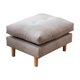 thumbnail image 3 of Taburete reposapiés,Taburete reposapiés otomano con patas de madera antideslizantes,Sofá tapizado reposapiés de terciopelo para sofá sillón,Reposapiés rectangular Banco gris claro, 3 of 9