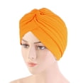 thumbnail image 3 of Lomubue Pleated Turban Hat Breathable Stretchy Anti-UV Sun-proof No Brim Beanie Hat Party Accessories, 3 of 10