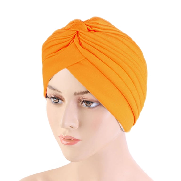 Fairnull Pleated Turban Hat Breathable Stretchy Anti-UV Sun  display picture 1