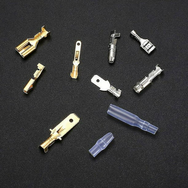 Terminal Para Conectar 2 Cables Terminales De Crimpado Aislado Conector Elu00e9ctrico Aislado Hembra Y Macho, Terminal De Bala De Crimpado Conectores Cables Electricos Conectores Bala Eléctricos