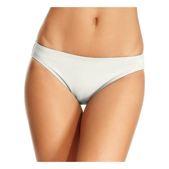 MICHAEL MICHAEL KORS Women's White Stretch Lined Moderate Coverage Classic Hipster Swimsuit Bottom S