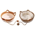thumbnail image 3 of kurtrusly Hand Woven Natural Cotton Rope Cat Bed For All Seasons Space Saving Washable And Foldable Frame With pill L, 3 of 6