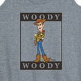 thumbnail image 3 of Toy Story 4 - Type Block Woody - Women's Racerback Tank Top, 3 of 5