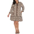 thumbnail image 1 of White Mark Robe Droite à Imprimé Léopard pour Femme Grande Taille, 1 of 6
