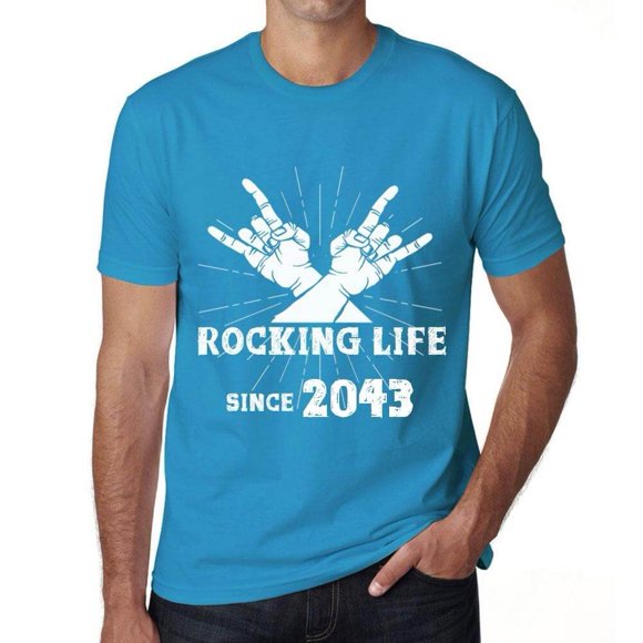 Men's Graphic T-Shirt Rocking Life Since 2043