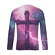 thumbnail image 4 of Amzcrzy - Sudadera Para Hombre, Informal, Cuello Redondo, Manga Larga, Camiseta Estampada, Blusa, Multicolor, 2Xl, 4 of 5