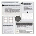 thumbnail image 5 of Cordless 2-inchFaux Wood Blind 51" Wide x 50" Long,(Soft White-Antique White),Smooth, Room Darkening, Horizontal Blinds for Living Room, Bedroom, Interior Door Windows, 5 of 5