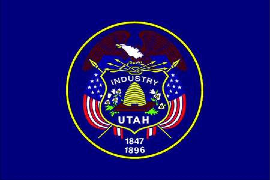12x18 12"x18" State of Utah United States Motorcycle Boat Flag Grommets 3 