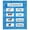 Blue, variant on Classroom Pocket Chart for Whiteboard, Double-Sided Pocket Chart Pocket Chart for Sentence Word Card