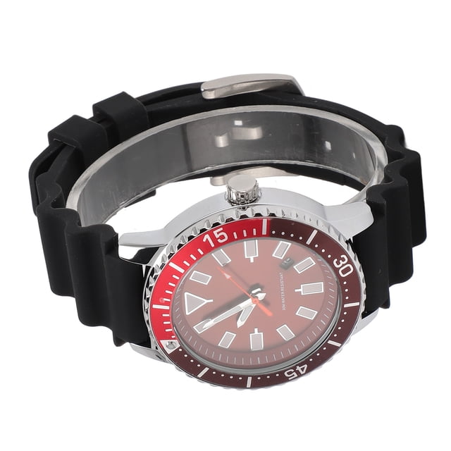 Men Luxury Waterproof Diving Watch with Rotatable Porthole Bezel, Luminous Night Light Function, Suitable for Running, Sports