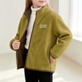 thumbnail image 5 of Mifsaly Boys Girls Fleece Jacket Full Zip Stand Collar Warm Winter Coat with Pockets Kids Everyday Casual Cozy Thermal Outerwear, 5 of 7