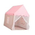 thumbnail image 4 of Tienda de campaña para niños, tienda de campaña de princesa, gran espacio, tienda de campaña interior y exterior, casa de juguete, tienda de juegos, Rosa, 4 of 8