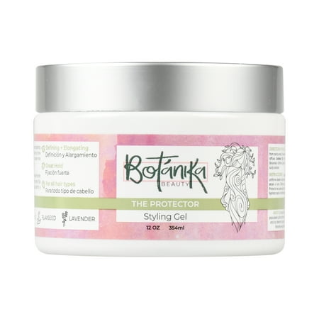 Botanika Beauty The Protector Shine Enhancing Hair Styling Gel with Lavender, Flaxseed & Oregano, 12 oz