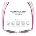 thumbnail image 4 of Gafas de sol COLOSSEIN para mujer con montura cuadrada clásica, 4 of 6