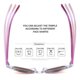 thumbnail image 4 of Gafas de sol COLOSSEIN para mujer con montura cuadrada clásica, 4 of 6
