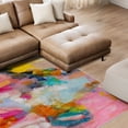 thumbnail image 6 of A Colorful Mindset Washable Abstract Art Area Rug size 5'x8', 6 of 7