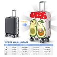 thumbnail image 6 of Lsque Avocado Lovers Wearing Umbrella Printed Luggage Cover, Travel Luggage Protector,Scratch and Dirt Resistant, Fits 18-32 Inch Luggage - X-Large, 6 of 9