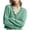 A Green, variant on Ndbuld Women Long Sleeve Women Solid Color Long Sleeve V Neck Button Down Knit Cardigan Top,Green,Free Size