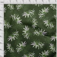thumbnail image 4 of oneOone Cotton Poplin Twill Dark Green Fabric Abstract Leaves Quilting Supplies Print Sewing Fabric By The Yard 56 Inch Wide, 4 of 4