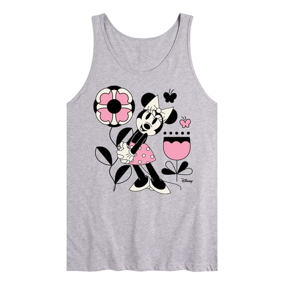 Disney - Minnie Mouse with Flowers & Butterflies - Men's Jersey Tank Top