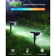 thumbnail image 4 of 2 uds potente lámpara de punto solar para exteriores IP65 impermeable, luz, iluminación para decoraciones de jardín, blanco frío, 32*10,2 cm, 4 of 4