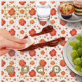 thumbnail image 6 of Pioneer Flower Floral Print Pattern Round Tablecloth 70"x70", Wrinkle Resistant Wipeable Table Cover for Kitchen Dining Room Picnic Patio and Party, 6 of 6