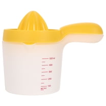 RENACLIPY Yellow Manual Citrus Juicer, PP Material Fruit Squeezer for Home Use, Easy Hand Press Lemon Orange Juicer