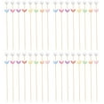 thumbnail image 1 of Shisuyan 100 Pcs Pics à Cocktails Apéritifs Fantaisie Cure-Dents Nourriture Pics en Bambou Bâtons de Fruits pour Fête, 1 of 9