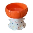 thumbnail image 2 of Miwamany Halloween Ghost Pumpkin Ceramic Dessert Bowl, Footed Ice Cream Snack Dish for Thanksgiving Fall Table Decor, Cute Spooky Serving Bowl 3.4x3.7x3.9in, 2 of 6