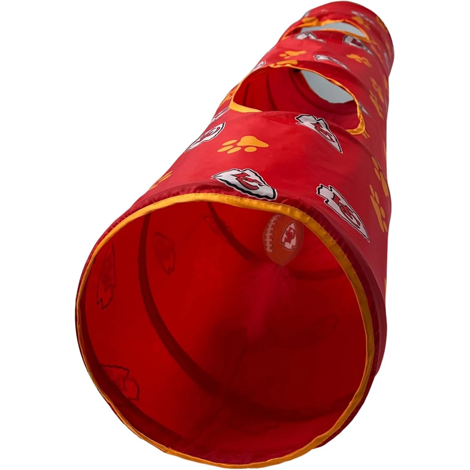 Pets First NFL Cat Tunnel Tube Toy & Plush Football Toy Filled with Catnip