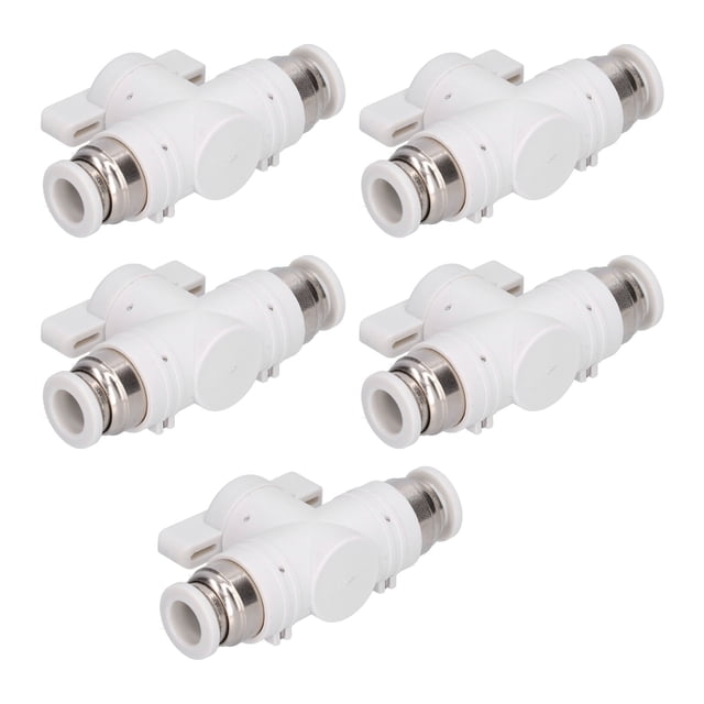 Commutateur Manuel de Vanne de Commande, Robinet Pneumatique 5pcs Raccord de Vanne Pneumatique de Contrôle du Débit d'Air Robinet Pneumatique Méticuleusement Conçu