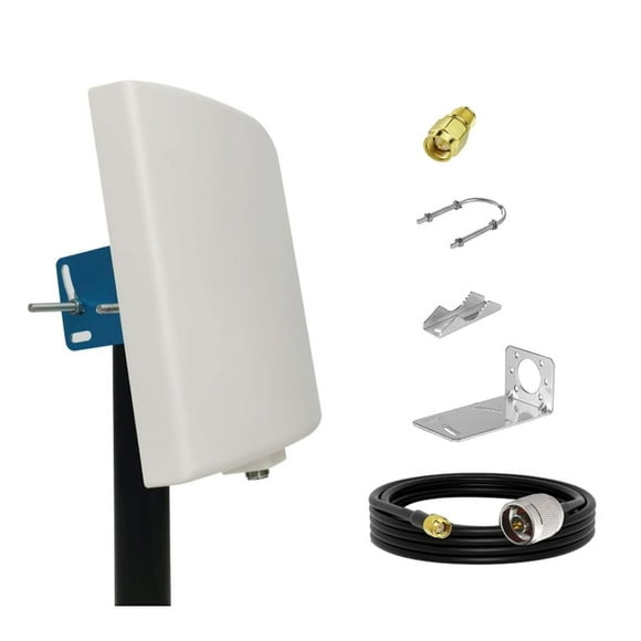 Dual Band 2.4GHz 5.8GHz Outdoor WiFi Antenna, 15dBi High Gain for Router & Camera