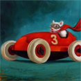 thumbnail image 2 of Great Art Now Speed Racer by Lucia Heffernan, Framed Wall Art, 14W x 14H, 2 of 3
