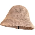 thumbnail image 5 of YooGuoGuo Straw Bucket Hats for Women New Folding Outdoor Beach UV Protection Basin Hat for Lady Solid Color Bowler Cap, 5 of 8