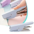 thumbnail image 2 of Matoen Blue Handheld Stapler - Labor-Saving Binding Machine for Office & Educational, One-Finger Operation (25-Sheet Capacity), Compact - Uses No.10/24-6 Staples, Ideal for Learners & Professionals, 2 of 6