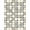 Beige Grey, Pattern 3, variant on ODIKA Interlocking Spotted Abstract Inspired Border Geometric Patchwork Refined Pet Friendly & Kids Safe Bedside for Bedroom, Nursery, RV