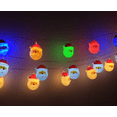 thumbnail image 4 of Santa Snowman LED String Lights, Holiday Garden Party Decoration Pendant (10 White Santa Lights), 4 of 5