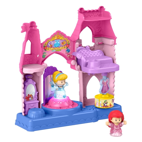 Fisher-Price Little People DISNEY Princess Shimmer & Glow Dress Shop Toddler Playset & 2 Figures