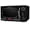 Black, variant on Nostalgia 1.1 cu ft Retro Microwave Oven, 1000W Countertop Microwave Oven with Digital Clock, Red