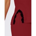 thumbnail image 4 of DARING DIVA Women's Soft Modal Sleeveless Pajama Sets XS Burgundy, 4 of 6