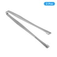thumbnail image 3 of Serving Tongs, 2pack 6Inch Stainless Steel Ice Tongs, Tiny Tongs for Appetizers, Sugar, Bar, Dessert (Silver), 3 of 5
