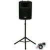 Podium Pro PP1203A Powered 12" Speaker Bluetooth and Stand DJ PA Karaoke