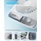 thumbnail image 4 of Otlonpe Ventilador de escritorio portátil recargable, ventilador de mesa personal con pilas de 4000 mAh, ventilador de viaje pequeño de 6,5 pulgadas con banco de energía, 4 velocidades para dormitorio, 4 of 5