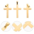 thumbnail image 3 of 3 Pcs Pendentifs Décoratifs Croix Simple Collier Pendentifs Croix Accessoires, 3 of 8