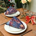 thumbnail image 3 of BZSMCE Satin Native Fab Cotton Dinner Napkin Roses Of Ferris Wheel Reusable, 3 of 8