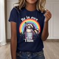 thumbnail image 2 of WEAIXIMIUNG T-Shirts Unis pour Femmes Pack T-Shirts Graphiques Vêtements d'Été Manches Courtes, 2 of 4