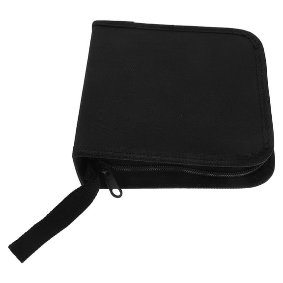40 Capacity Case Portable Case Holders Wallet Zipppered Dvd Storage Case Organizer Storage Binder For Home Office Car