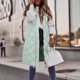 thumbnail image 4 of Gibobby Chaleco largo de invierno para mujer, Chaleco Acolchado Largo para Mujeres, Elegante Chaqueta sin Mangas de Invierno con Bolsillos(Verde,G), 4 of 5