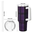 thumbnail image 4 of 40zo Ice Bar Cup With Handle Double Insulation Large Capacity Rust Prevention For Daily Travel And Other Scenes Purple Buffalo Plaid Check Tartan Scotland_4, 4 of 8