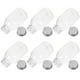 thumbnail image 4 of 6 piezas Botellas de leche vacía Bottles transparentes Botellas de jugo transparente Cazas de sellado botellas de leche, 4 of 8